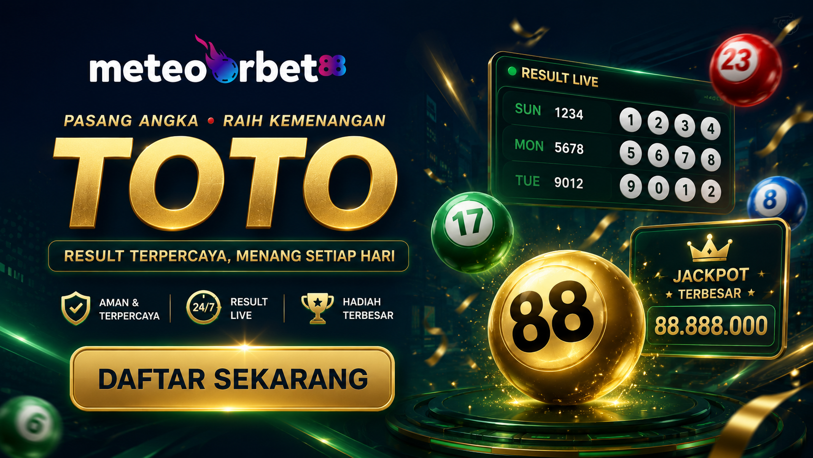 Meteorbet Toto Online Banner